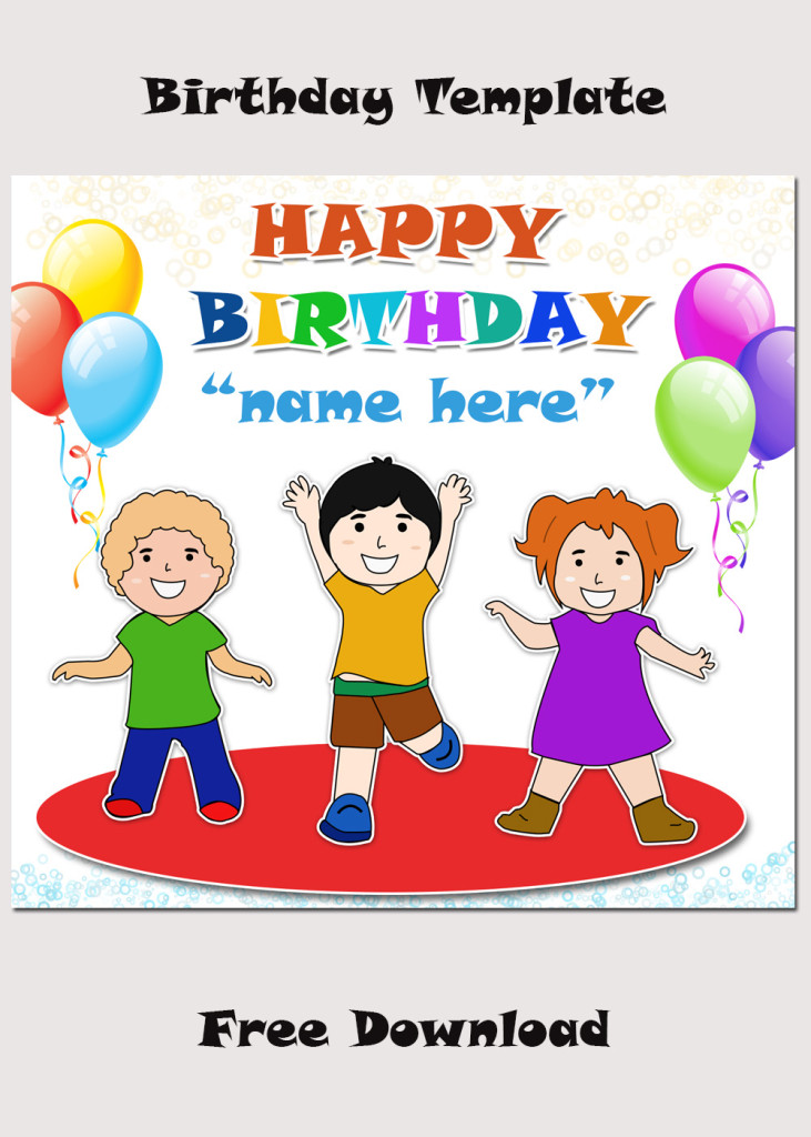 Free Birthday Photoshop Templates