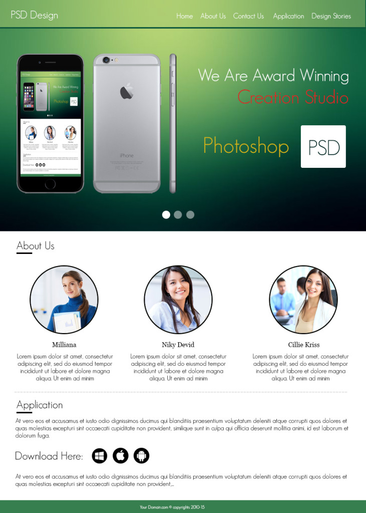 Psd File Website Website PSD Templates