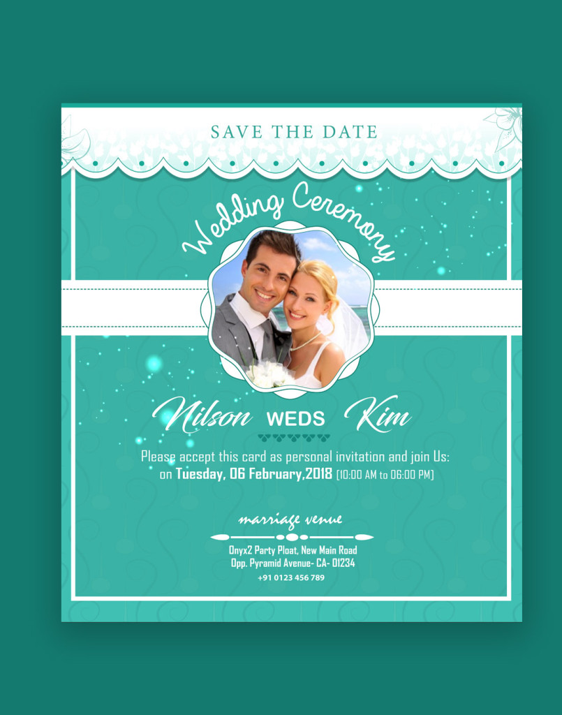 Wedding Card Computer Modern wedding card templates - Free Website Templates Download - Psd ...