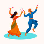 Navratri couple template