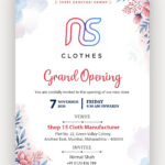 Shop Opening Invitation PSD Template