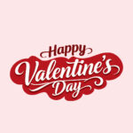 Valentine’s Day Text Typography Vector Free Romantic Font Art