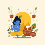 Janmashtami Vector & PSD Download – Free Krishna Festival Design